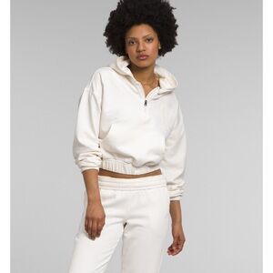 The North Face Women's White Half-Zip Hoodie